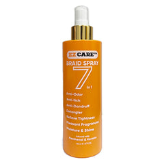 EZCARE Braid Spray bottle delivers moisture, detangling, and a fresh fragrance for braided hairstyles.