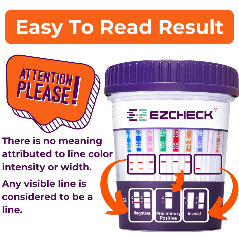 EZCHECK 14-panel test cup packaging