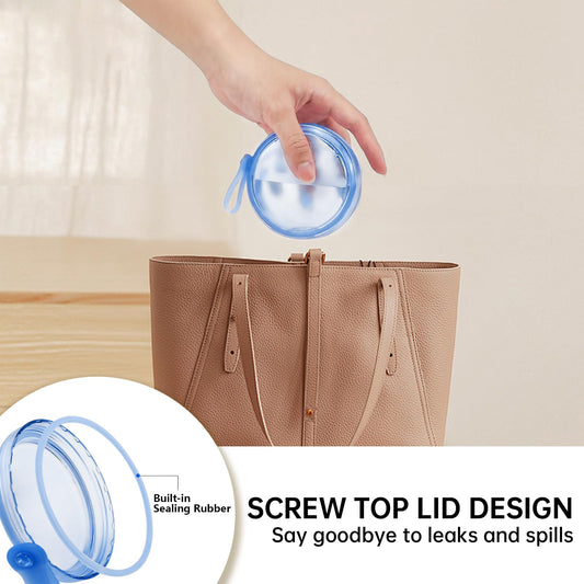 Lid with rubber gasket sealing the leak-proof denture case
