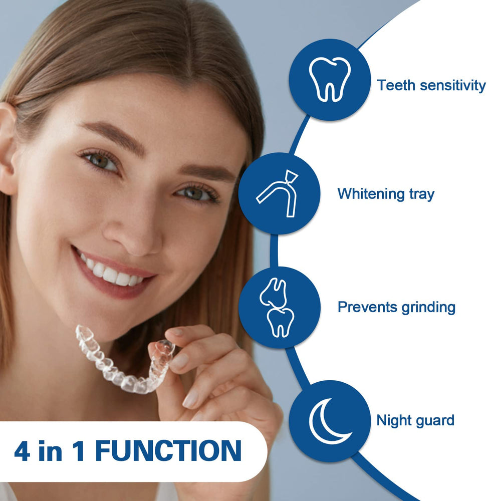 Custom-fit mouth tray for comfort during whitening
