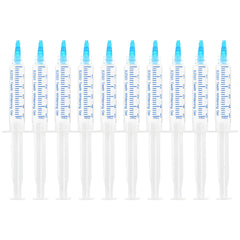 EZGO 10-pack teeth whitening gel refills front view with mint labels