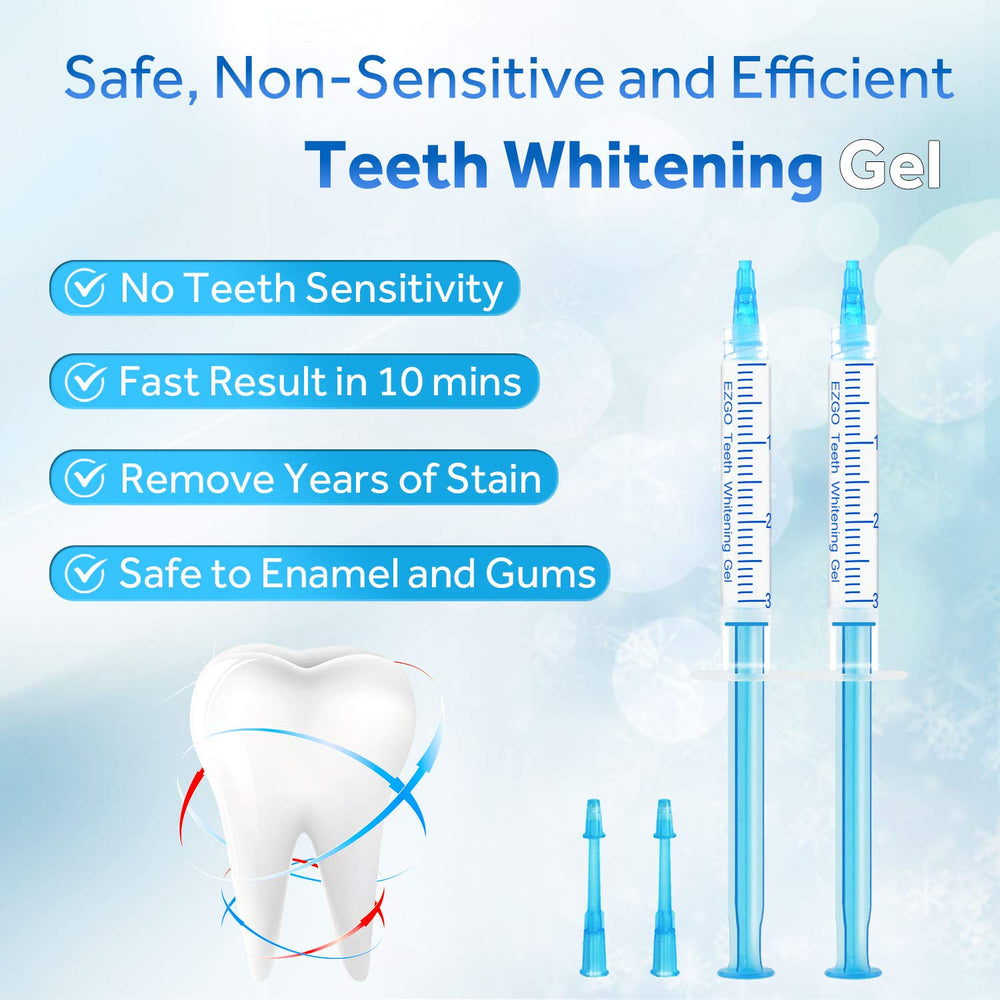 Sensitive-teeth friendly whitening gel in mint flavor