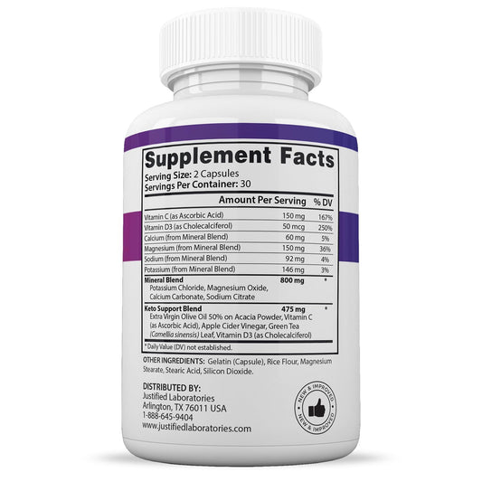 Front view of F1 Keto Pills bottle