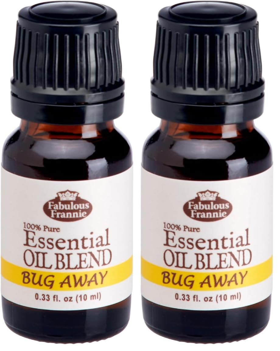Front view of Fabulous Frannie Bug Away essential oil blend bottle