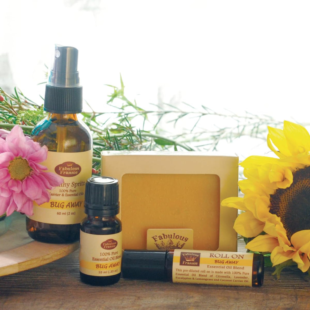 Pack of two 10ml bottles of Fabulous Frannie Bug Away essential oil blend