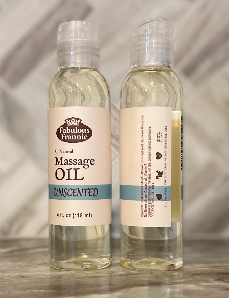 Close-up: Unscented base massage oil for essential oils