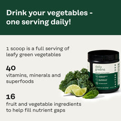 Factor Form Daily Greens bottle label close-up