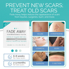 Fade Away silicone scar sheets soft-texture close-up contours to skin for gentle use