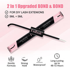 FADLASH black lash glue brush spiral close-up showing even coating