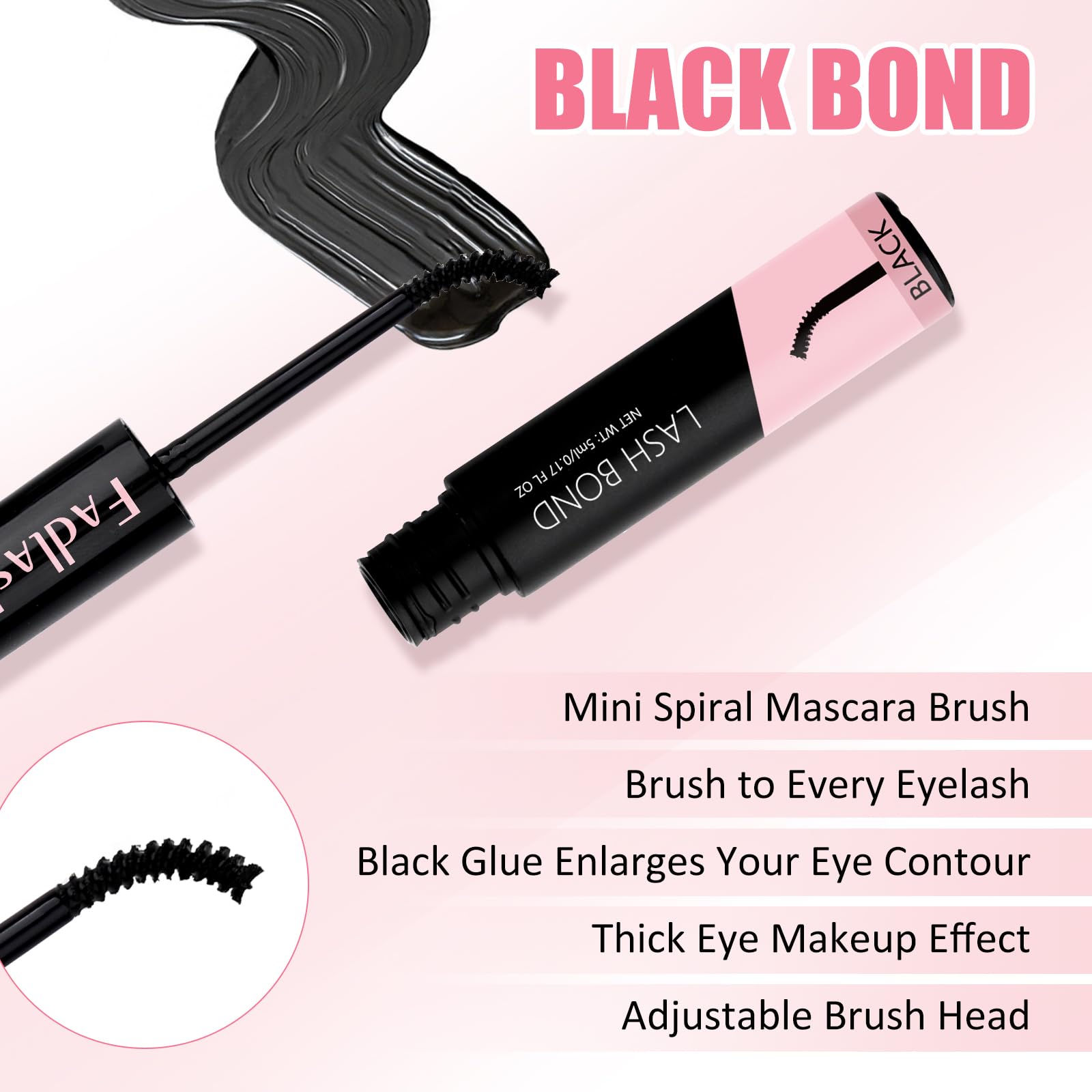 FADLASH clear lash glue soft brush for smooth base