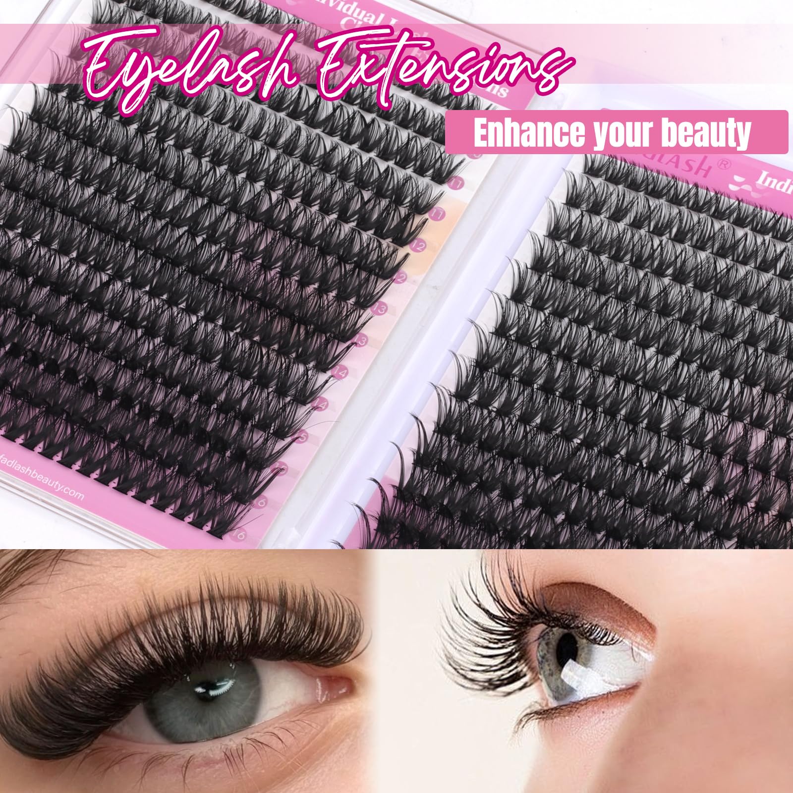 FADLASH beginner-friendly clusters simplify DIY lash styling.