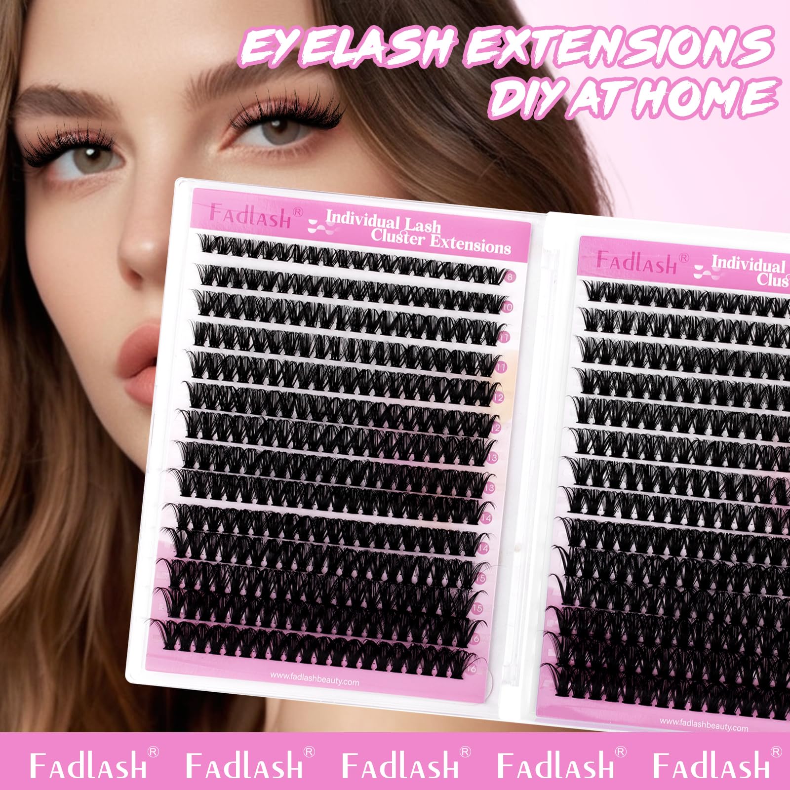 FADLASH volume-packed clusters create bold eye definition.