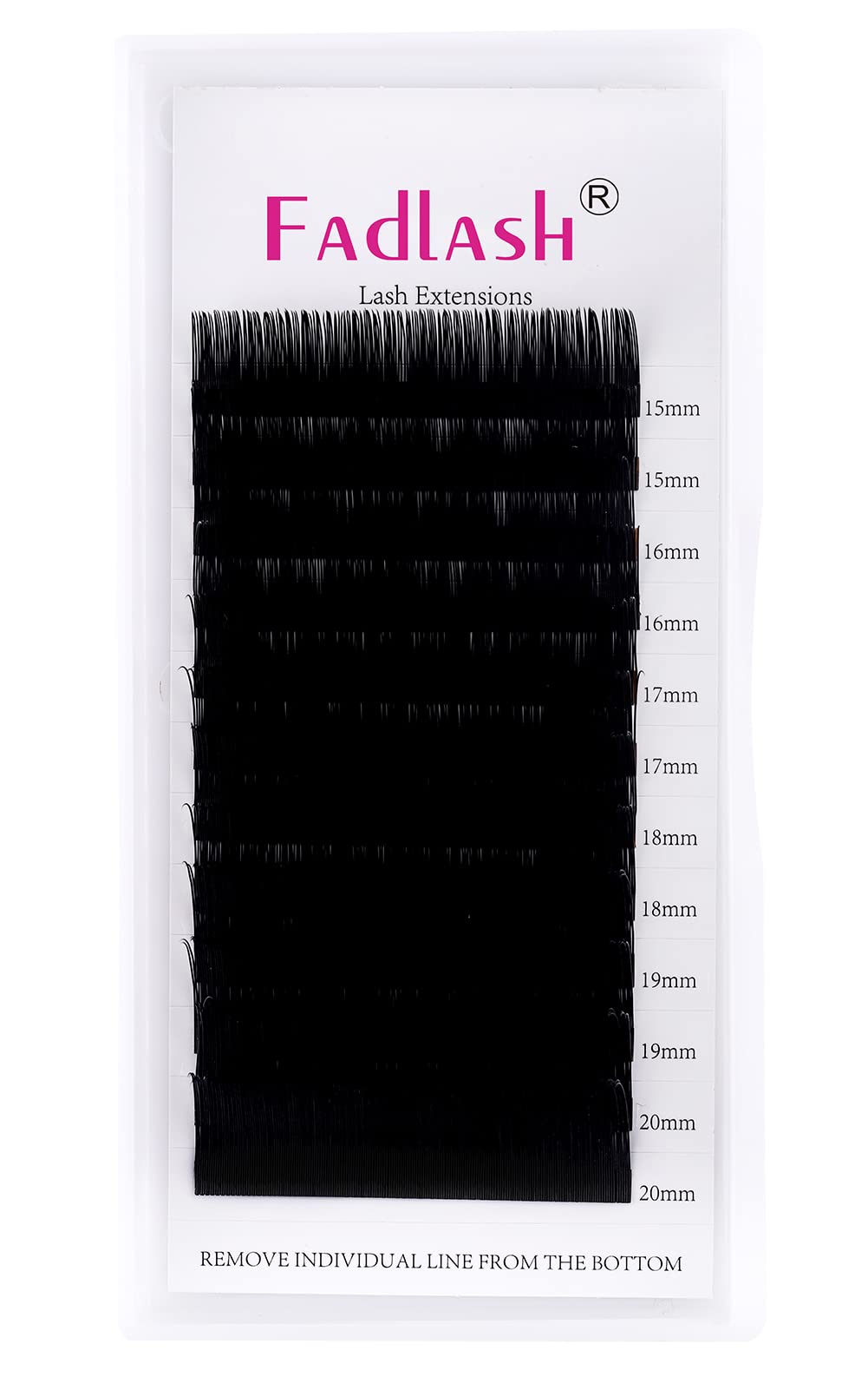 FADLASH 0.20mm thickness keeps lashes light yet fuller-looking