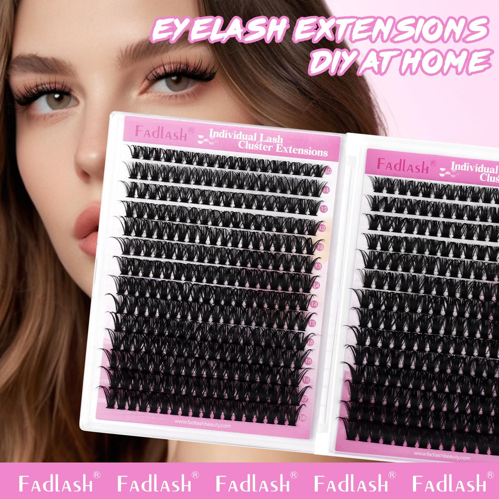 FADLASH lash clusters are beginner-friendly for easy DIY lash application.