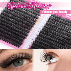 FADLASH lash clusters with a thin band blend seamlessly with natural lashes.