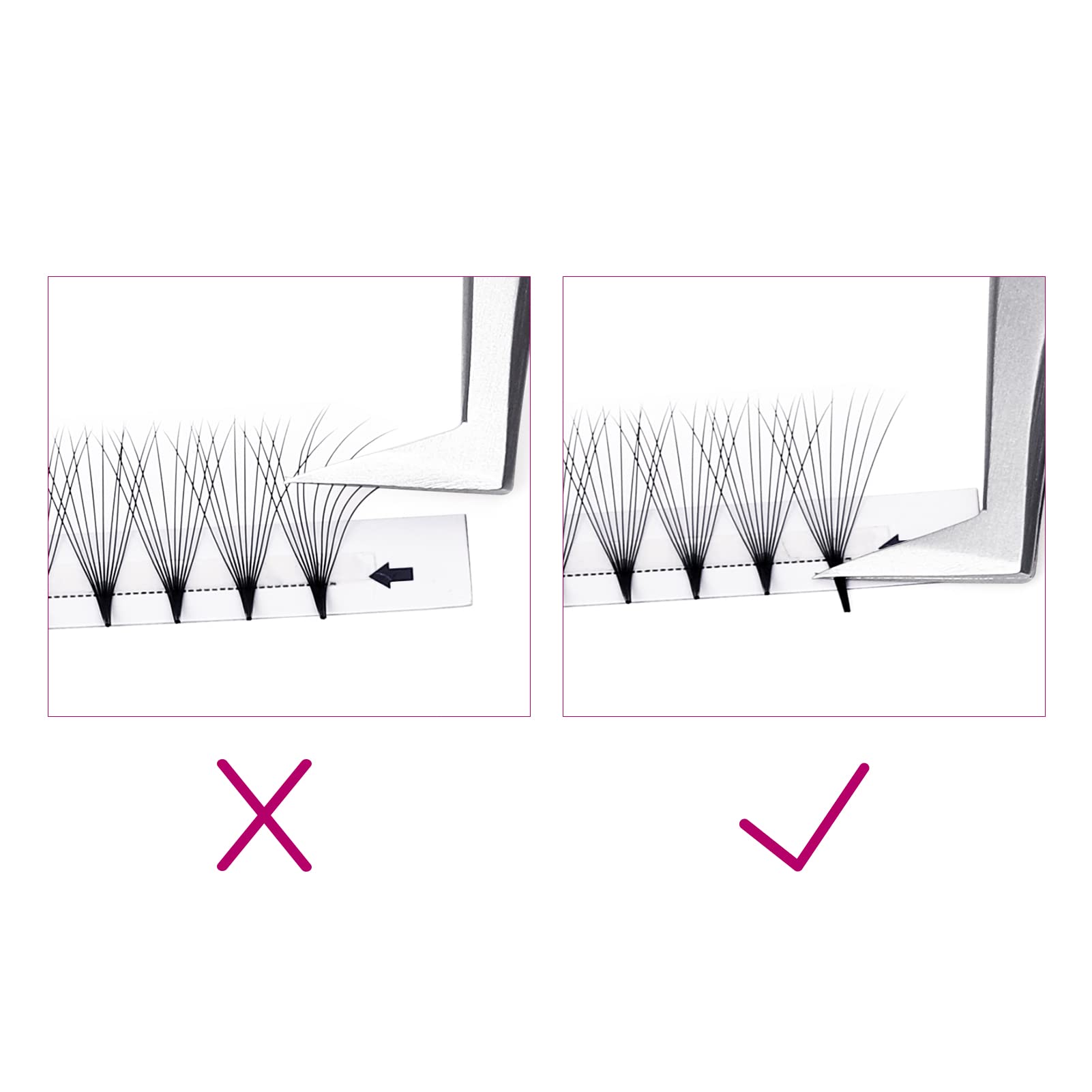 FADLASH lightweight extensions for easy, fast lash sets.