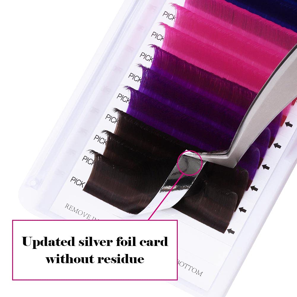 FADVAN four-color mix swatches for customizable lash looks