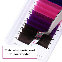 FADVAN four-color mix swatches for customizable lash looks