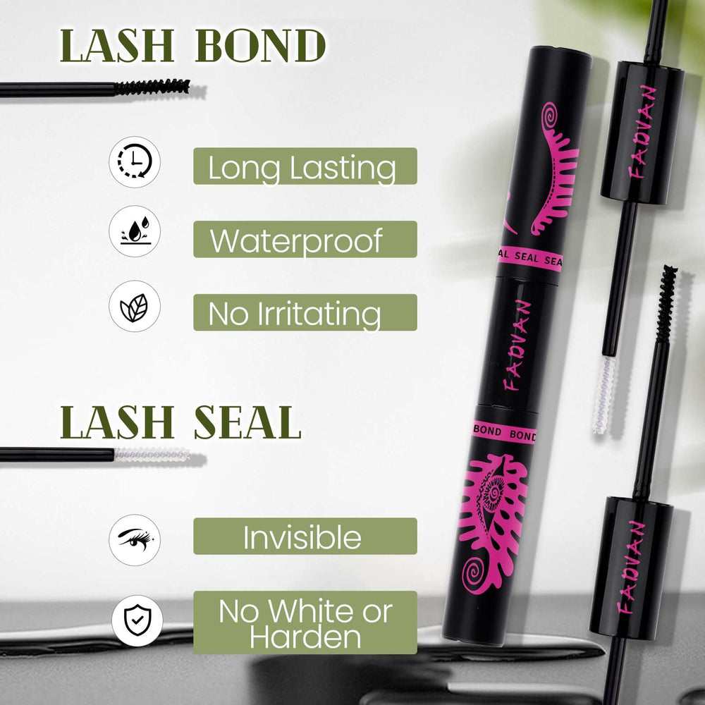 FADVAN lash bond and seal support secure adhesion with gentle removal.