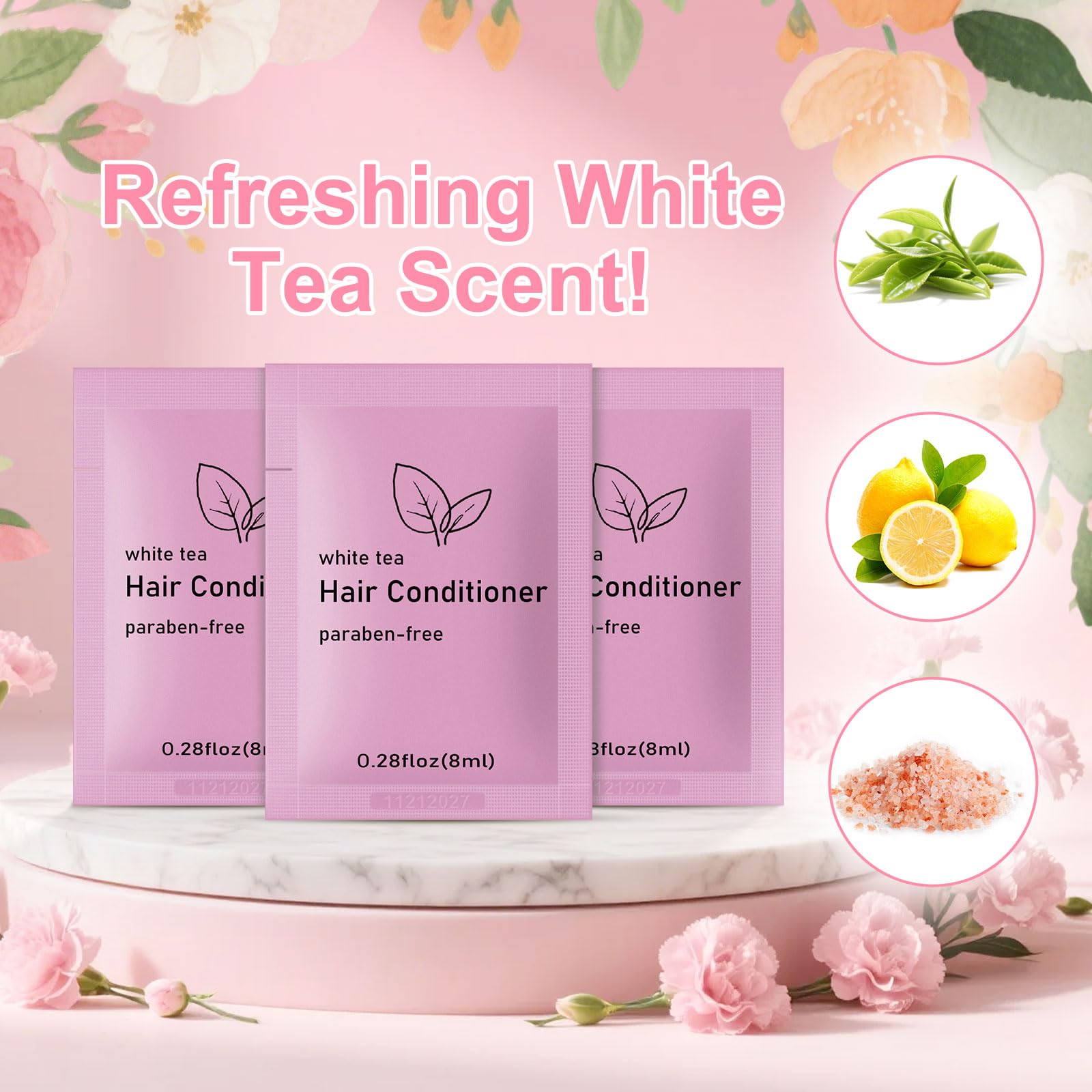 fafortune 50-pack travel size conditioner box display for hospitality kits