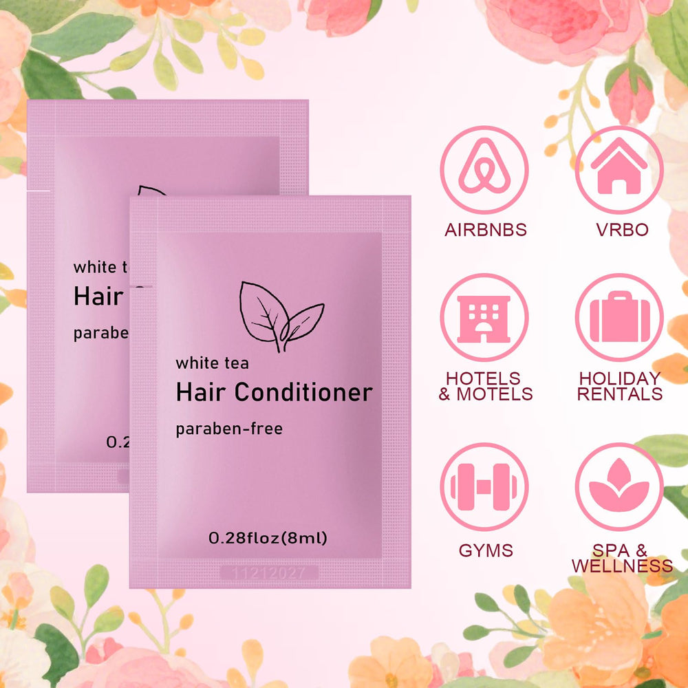 fafortune travel size conditioner back label with airport-friendly information
