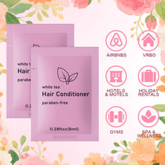 fafortune travel size conditioner back label with airport-friendly information