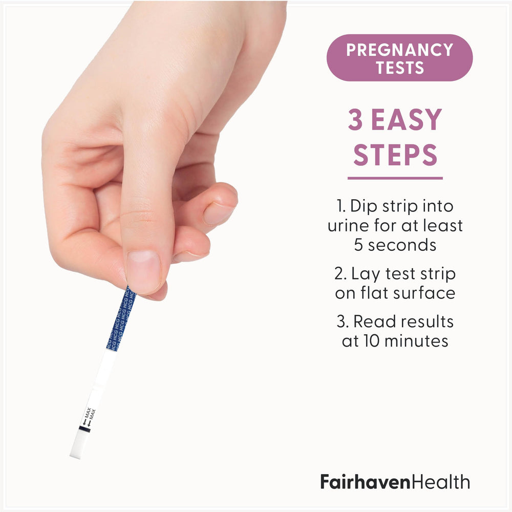 HCG detection using pregnancy test strips from BFP Kit