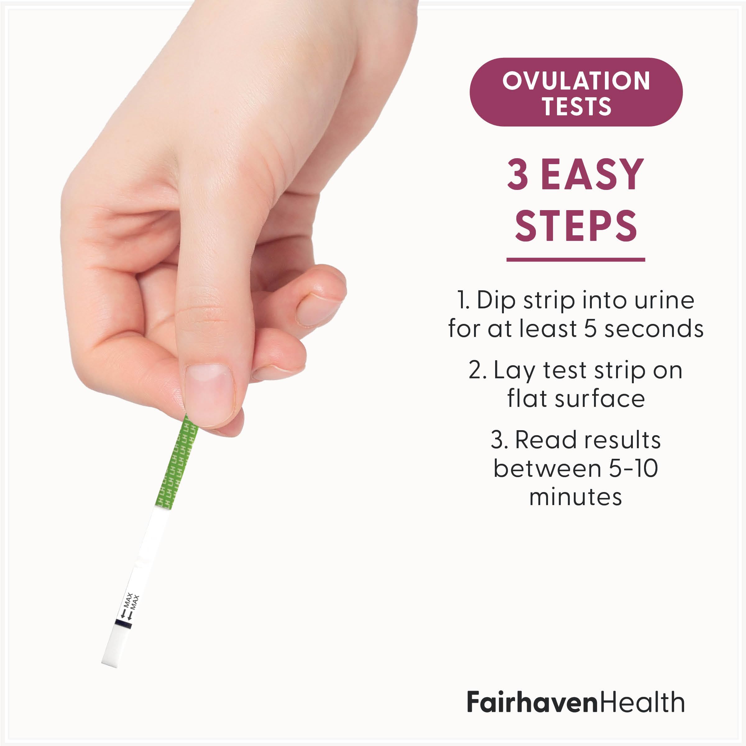 LH detection using ovulation strips from BFP Kit