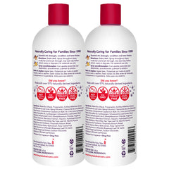 Fairy Tales Rosemary Repel bottle back shows gentle formula and details.