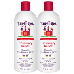 Fairy Tales Rosemary Repel bottle front highlights detangling and kid-friendly scent.