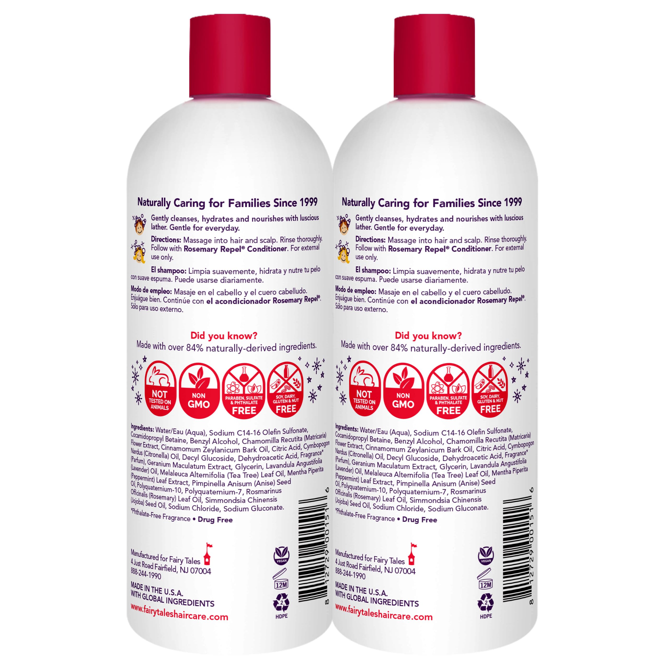Fairy Tales Rosemary Repel kids shampoo used for daily haircare and lice-prevention in everyday routines.