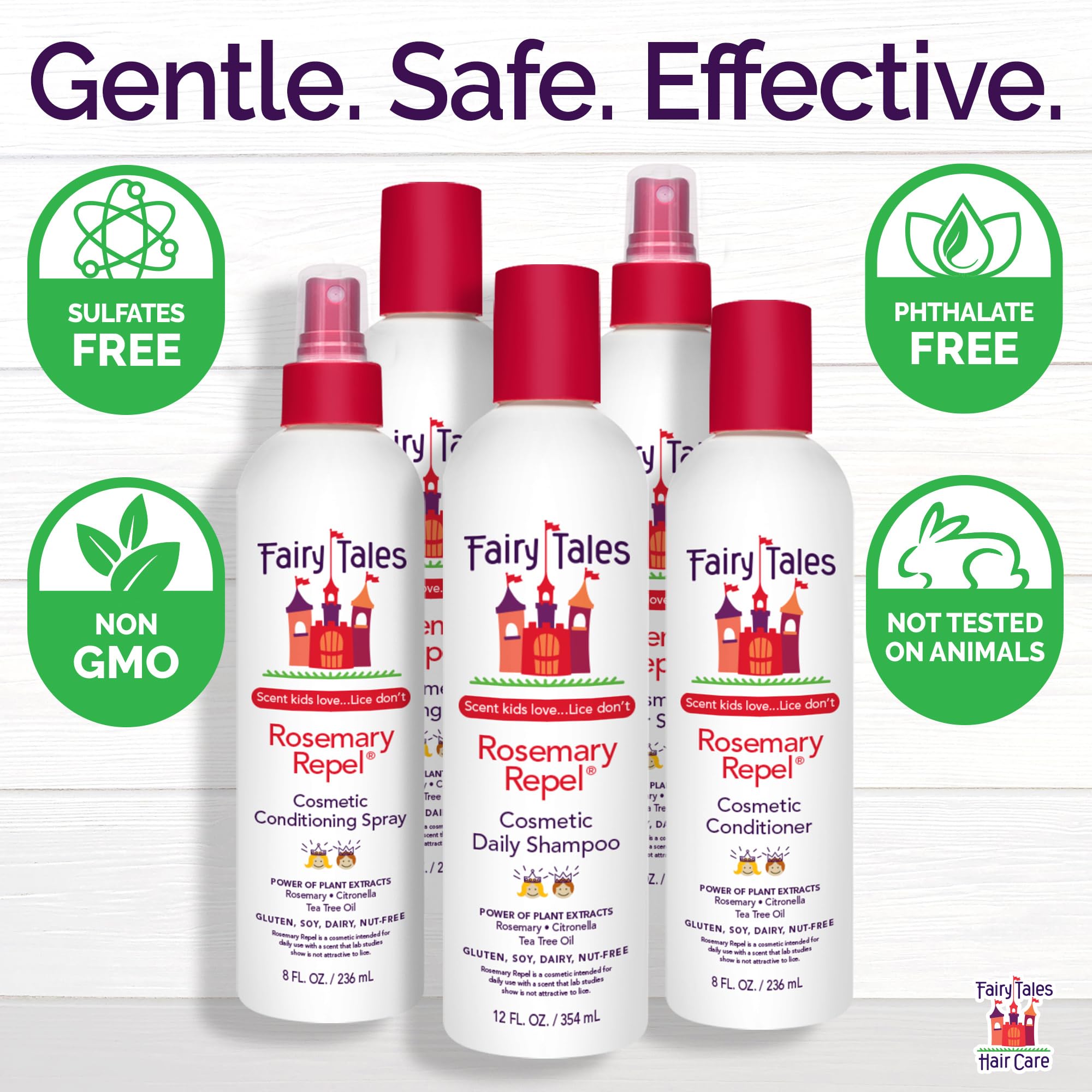 Fairy Tales Rosemary Repel pack-two display shows value and convenience for families.