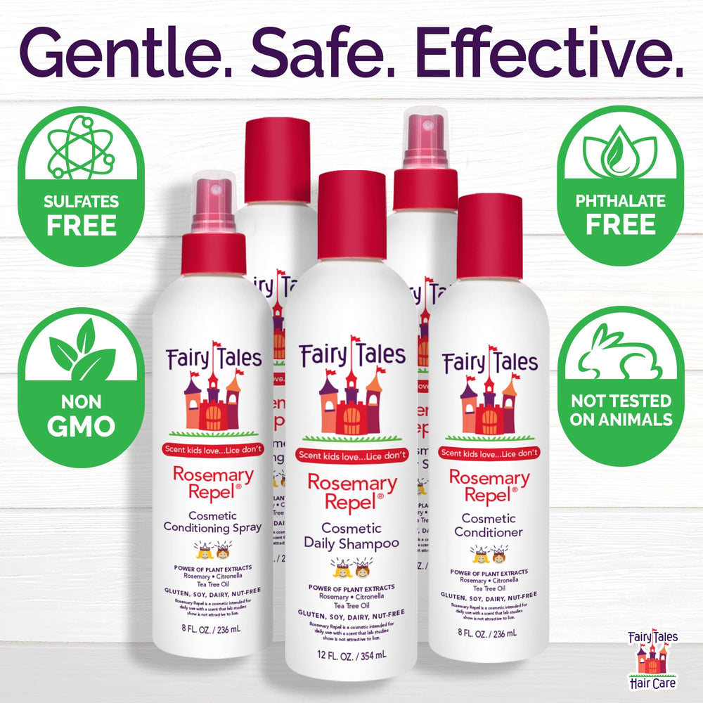 Fairy Tales Rosemary Repel pack-two display shows value and convenience for families.