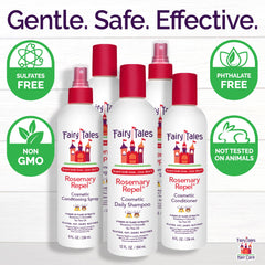 Fairy Tales Rosemary Repel pack-two display shows value and convenience for families.