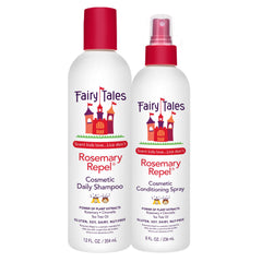 Fairy Tales Rosemary Repel shampoo bottle—gentle cleansing for kids with a pleasant herbal aroma