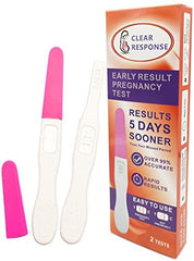 Pink 2-pack fake pregnancy test sticks packaging