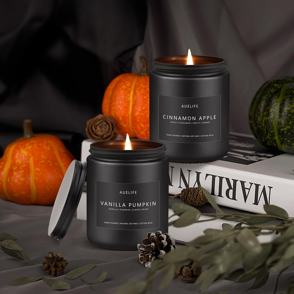 Fall soy wax candle 7oz for long-lasting fragrance
