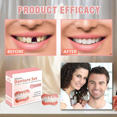 False teeth veneers in natural shade