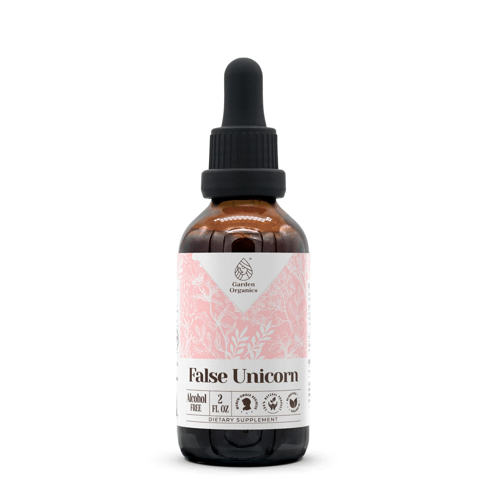 False Unicorn tincture bottle with 2 oz label