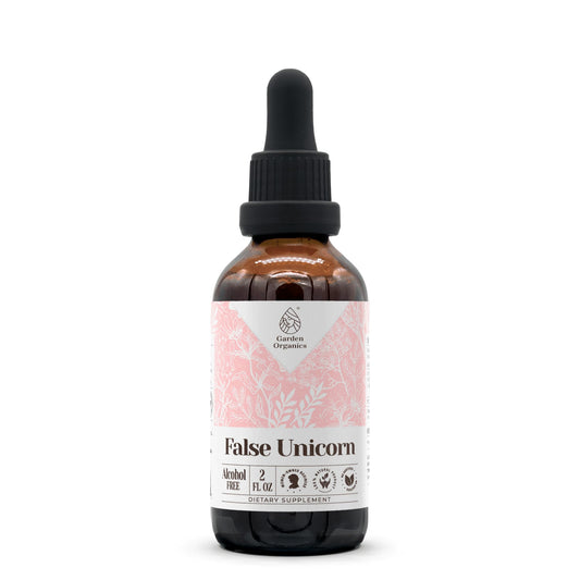 False Unicorn tincture bottle with 2 oz label