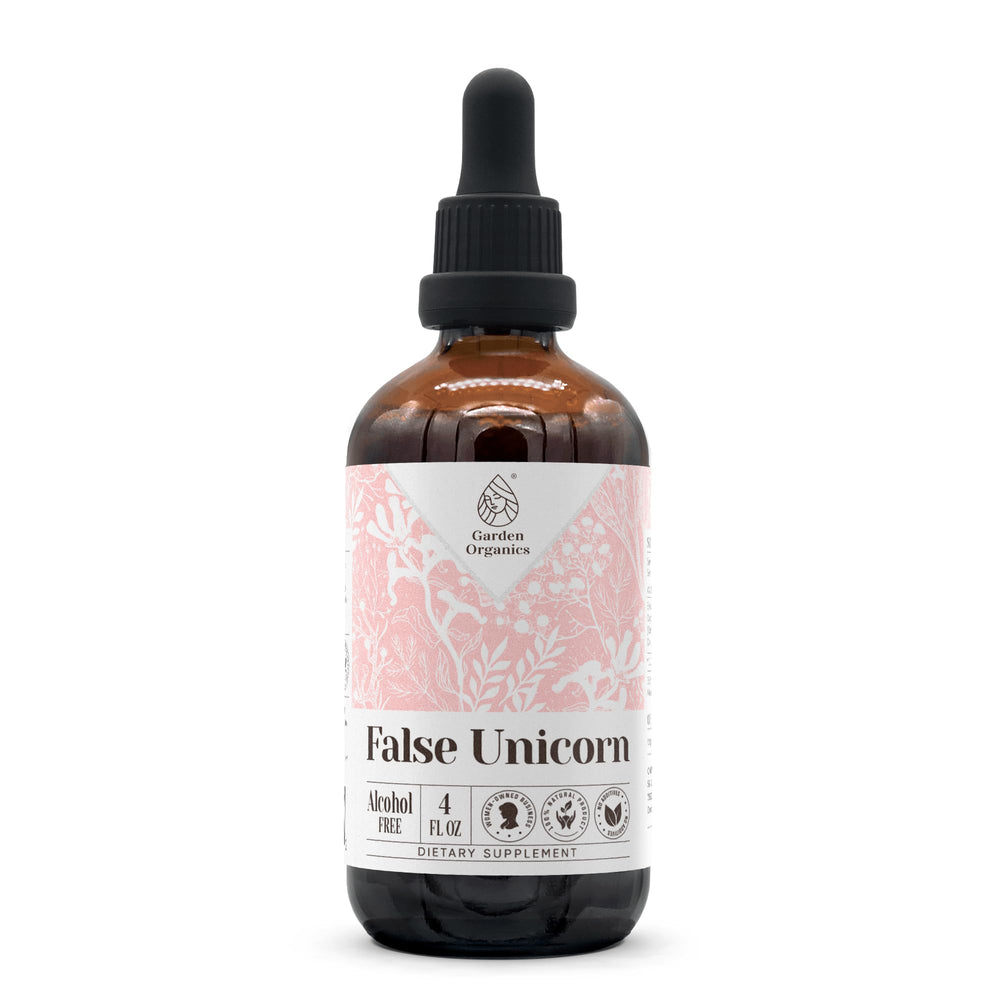 False Unicorn tincture bottle with dropper, 4 oz