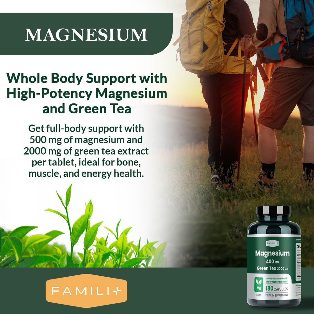 Side view of FAMILI+ Magnesium bottle
