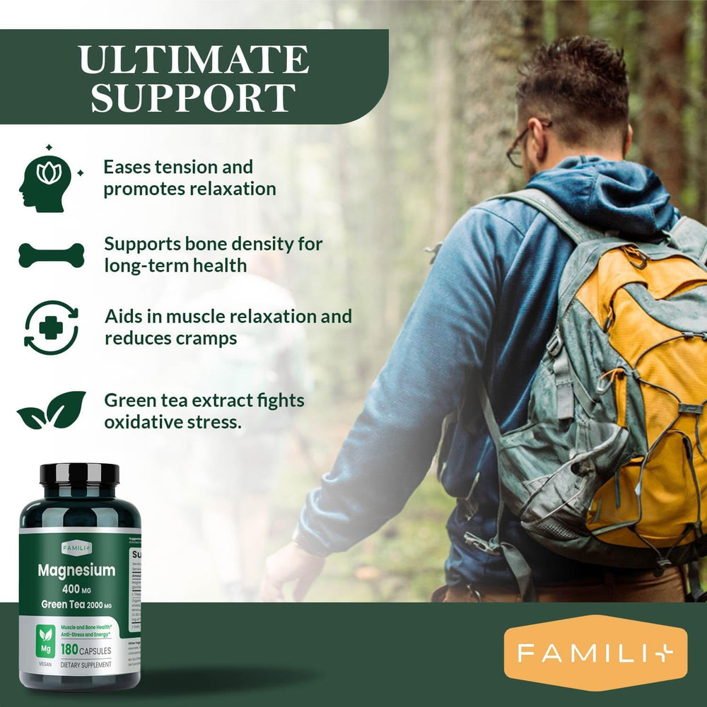 Vegan magnesium capsules container