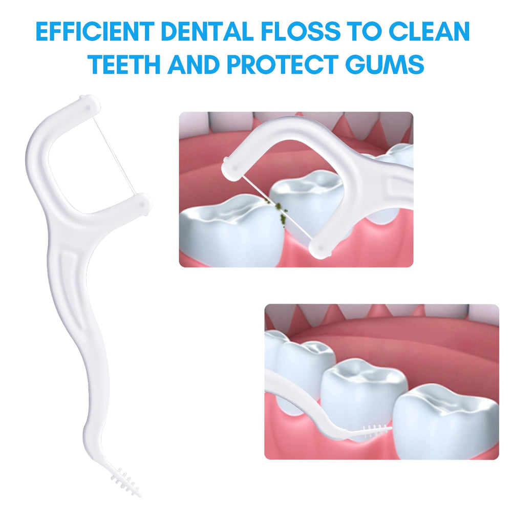 2-in-1 floss pick and toothpick function
