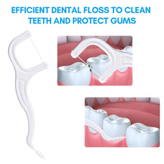 2-in-1 floss pick and toothpick function