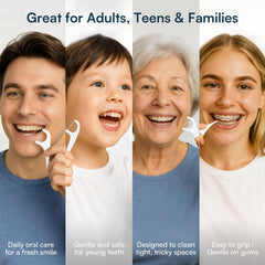 2-in-1 floss picks and toothpicks