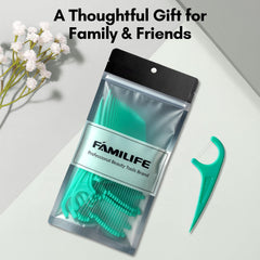 Travel-friendly mint floss picks for on-the-go dental care