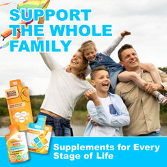 Family-friendly liquid brain support supplement ready to drink