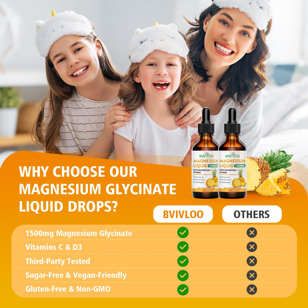 People using magnesium glycinate drops for all ages