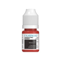 FAMISOO PMU Lip Blossom bottle shows rich pink color for long-lasting lip color